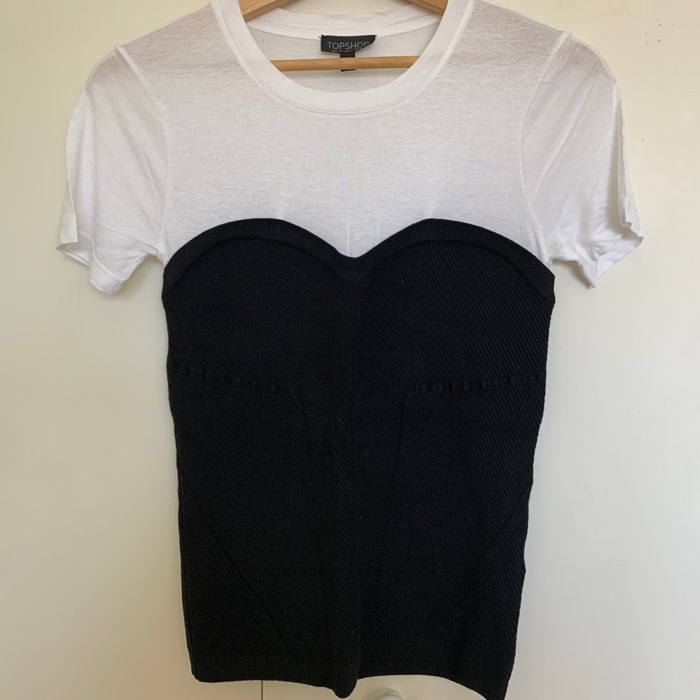 Pretty Topshop corset tee